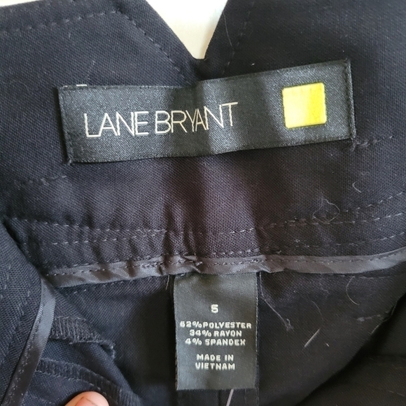 NWT Lane Bryant Houstan Wide Leg Pant Black Size 5 - Picture 7 of 9